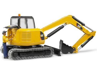 Bruder 2466 Minibager Cat s figúrkou 1:16