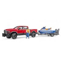 Bruder 2503 Auto RAM s přívěsem vodním skútrem a figurkou Bruder 2503 Auto RAM s přívěsem vodním skútrem a figurkou