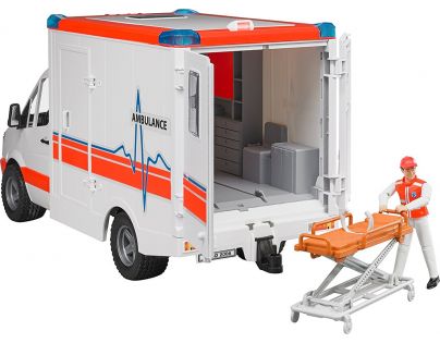 Bruder 2536 Mercedes Benz Sprinter sanitka s figurkou - Poškodený obal