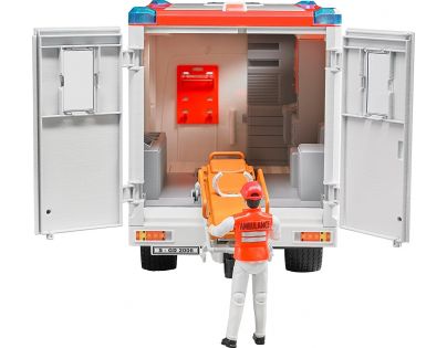 Bruder 2536 Mercedes Benz Sprinter sanitka s figurkou - Poškodený obal
