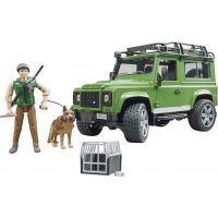 Bruder 2587 Land Rover lesník a pes s výstrojí 1:16