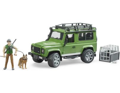 Bruder 2587 Land Rover lesník a pes s výstrojí 1:16