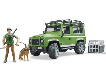 Bruder 2587 Land Rover lesník a pes s výstrojí 1:16