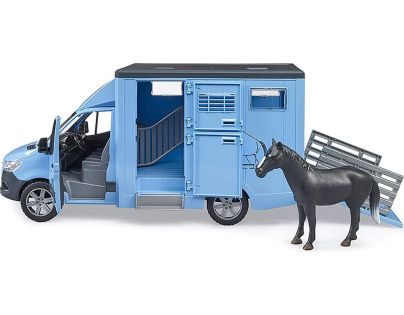 Bruder 2674 Mercedes Benz Sprinter preprava koní 1:16 - Poškodený obal