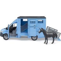 Bruder 2674 Mercedes Benz Sprinter preprava koní 1:16 - Poškodený obal 2