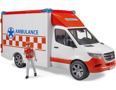 Bruder 2676 Mercedes Benz Sprinter Sanitka s príslušenstvom 1:16