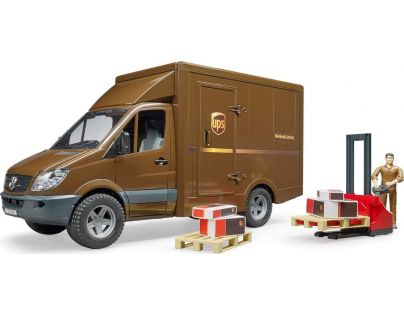 Bruder 2678 Mercedes Benz Sprinter UPS s príslušenstvom 1:16
