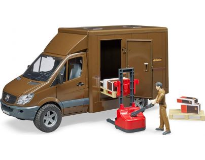 Bruder 2678 Mercedes Benz Sprinter UPS s príslušenstvom 1:16
