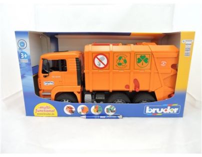 Bruder 2760 Smetiar MAN TGA oranžový 1:16