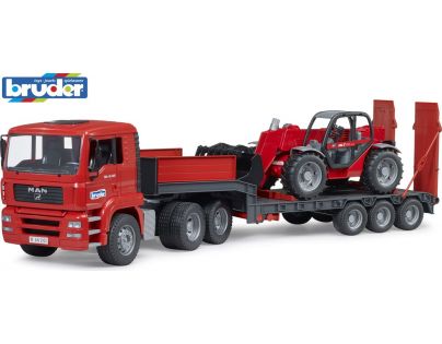 Bruder 2774 MAN TGA s návesom a teleskopickým nakladačom Manitou MLT 633 1:16