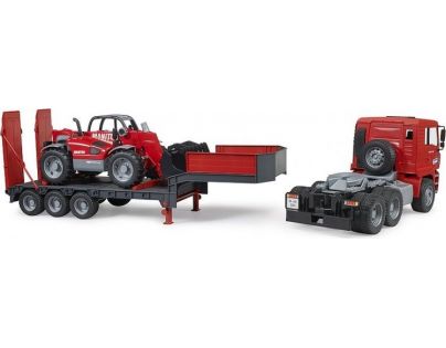 Bruder 2774 MAN TGA s návesom a teleskopickým nakladačom Manitou MLT 633 1:16