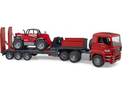 Bruder 2774 MAN TGA s návesom a teleskopickým nakladačom Manitou MLT 633 1:16