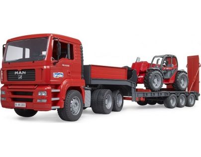 Bruder 2774 MAN TGA s návesom a teleskopickým nakladačom Manitou MLT 633 1:16