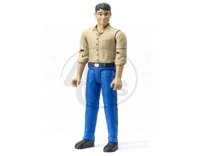 Bruder 60001 Bworld Figurka Muž nízké boty