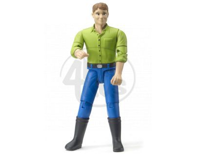 Bruder 60010 Bworld Figurka Muž vysoké boty