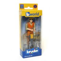 Bruder 60020 Bworld Figurka Stavebný robotník s príslušenstvom 3