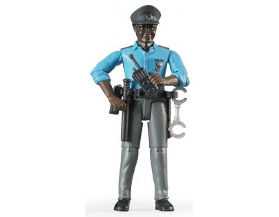 Bruder 60051 Policista tmavé pleti s příslušenstvím