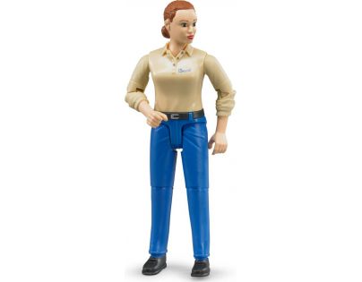 Bruder 60408 Bworld Figurka Žena modré nohavice