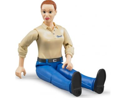 Bruder 60408 Bworld Figurka Žena modré nohavice
