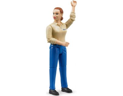 Bruder 60408 Bworld Figurka Žena modré nohavice