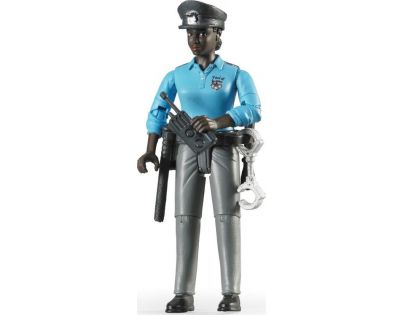 Bruder 60431 Policistka tmavé pleti s příslušenstvím