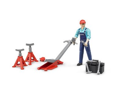 Bruder 62100 Bworld Figurka Mechanik opravár s príslušenstvom