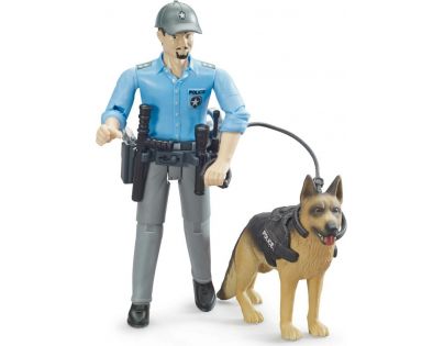 Bruder 62150 Policajt so psom