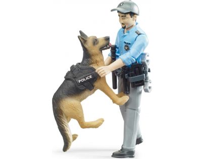 Bruder 62150 Policajt so psom