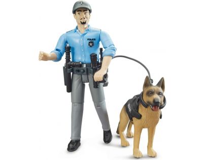 Bruder 62150 Policajt so psom