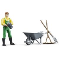 Bruder 62610 Figurka Zemědělec s kolečkem a nářadím - Poškodený obal 2
