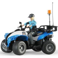 Bruder 63010 Policejní čtyřkolka s figurkou policistky Bruder 63010 Policejní čtyřkolka s figurkou policistky