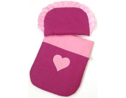 Brum Polštářek a peřinka se srdíčkem