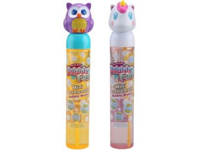 Bubble Fun Bublifuk so zvieracou hlavou Jednorožec a Sova 177 ml - rôzne druhy