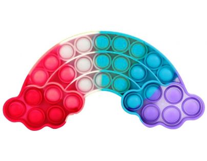 Bubble Pop It Praskajúce bubliny antistresová hra v tvare dúhy