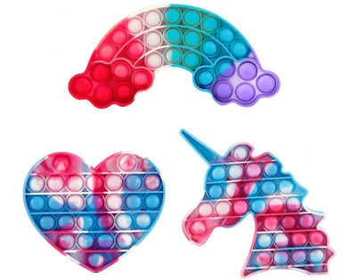 Bubble Pop It Praskajúce bubliny antistresová hra v tvare dúhy