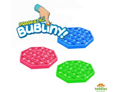 Bubble Pop It Praskajúce bubliny antistresová spoločenská hra ružová