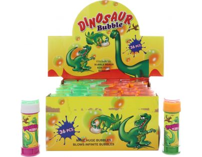 Bublifuk dino oranžové viečko