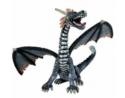 Bullyland 75594 Drak sediaci modro-strieborný
