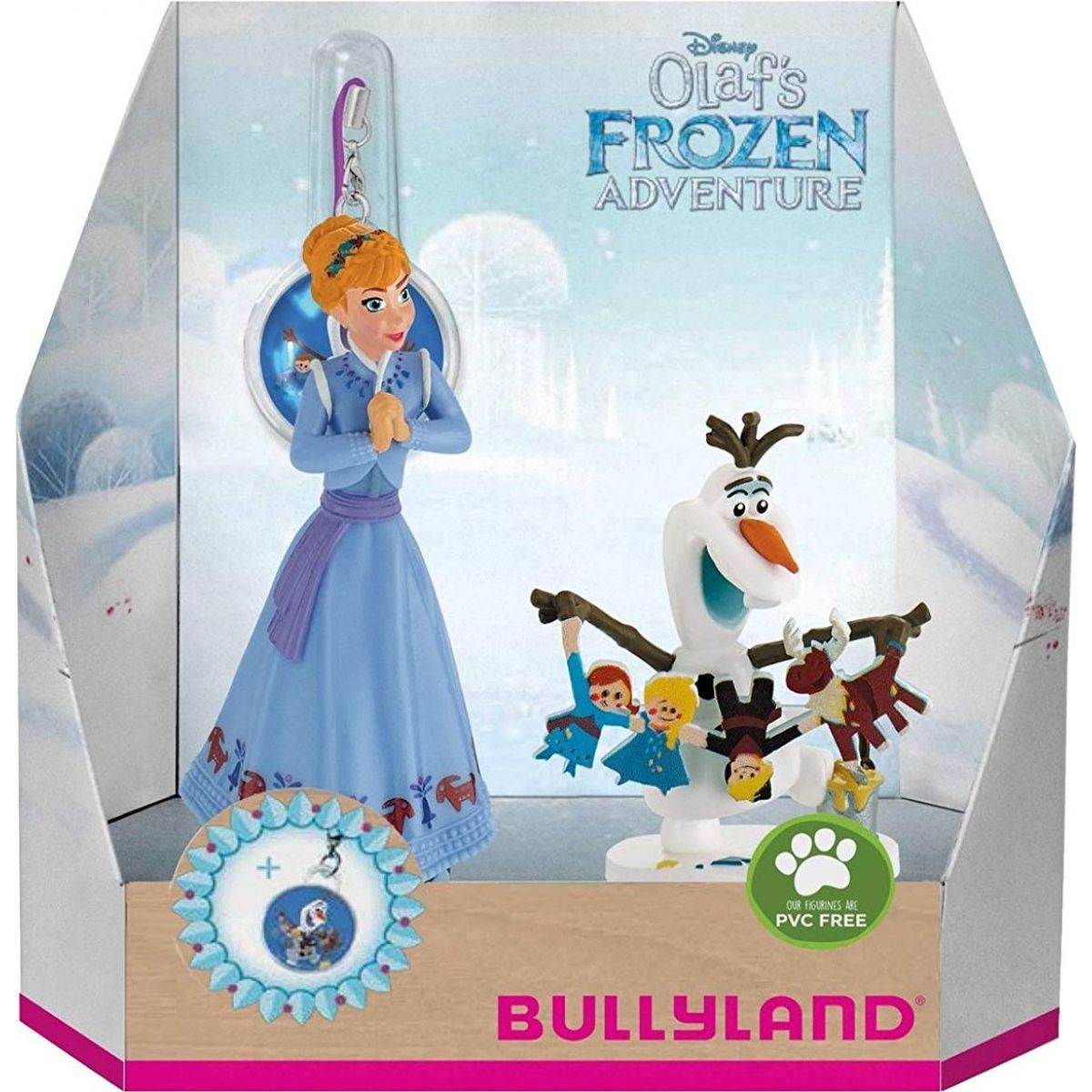Bullyland Disney Ľadové kráľovstvo set 2 ks Anna a Olaf + prívesok