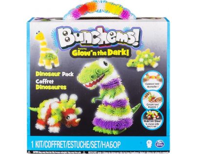 Spin Master Bunchems Glown The Dark - Dinosaur pack