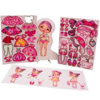 Canenco Bábiky obliekacie magnetické I am Pink