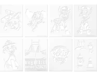 Canenco Sada maľovania Fúkacie fixky Tlapková patrola - Poškodený obal