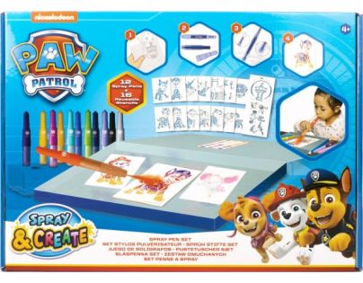 Canenco Sada maľovania Fúkacie fixky Tlapková patrola - Poškodený obal