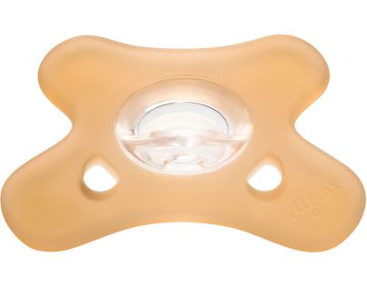 Canpol babies Cumlík silikónový symetrický 0 - 6 m 1 ks oranžový