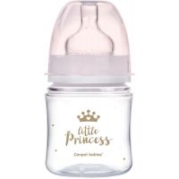 Canpol babies Fľaša so širokým hrdlom Royal Baby 120 ml ružová