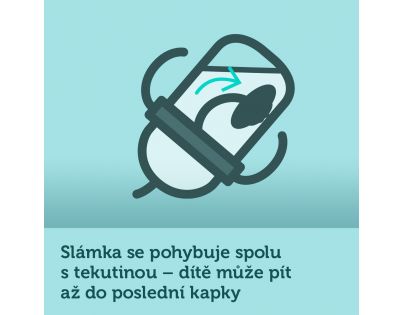 Canpol babies Nevylievací hrnček so slamkou a závažím Exotic Animals 270 ml žltý