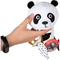 Canpol babies Senzorická závesná cestovná hračka Panda s klipom BabiesBoo 3