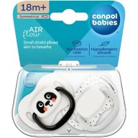 Canpol babies Set symetrických silikónových cumlíkov BabiesBoo 18 m+ 2 ks biely 6