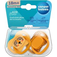 Canpol babies Set symetrických silikónových cumlíkov BabiesBoo 18 m+ 2 ks oranžový 6