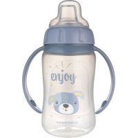 Canpol babies Tréningový hrnček s úchytmi Cute Animals 320 ml psík Enjoy